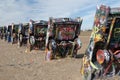 Cadillac Ranch installation in Amarillo, Texas