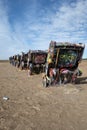 Cadillac Ranch installation in Amarillo, Texas Royalty Free Stock Photo