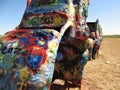 Cadillac Ranch, Interstate 40 frontage road, Amarillo, Texas Royalty Free Stock Photo