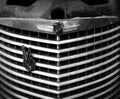 Vintage Automobile front grill of Cadillac 16 B&W