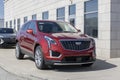 Cadillac XT5 display at a dealership. Cadillac offers the XT5 in Luxury, Premium Luxury and Sport models. MY:2024