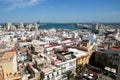 Cadiz city rooftops, Spain. Royalty Free Stock Photo