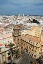 Cadiz city rooftops, Spain. Royalty Free Stock Photo