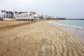Cadiz sand beach seascape, Spain. Royalty Free Stock Photo