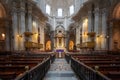 Cadiz Cathedral Interior with Nave and Main Altar- Cadiz, Andalusia, Spain Royalty Free Stock Photo