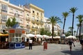 Plaza San Juan De Dios in Cadiz, Andalusia, Spain Royalty Free Stock Photo