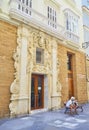 Baroque facade. Calle Ancha street. Cadiz, Andalusia, Spain