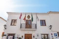 Cadiz, Spain - May 1, 2022: Zahara de la Sierra city hall in the Sierra de Grazalema Grazalema mountains, one of the villages of