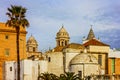 Cadiz, Spain. Old Cathedral church. Royalty Free Stock Photo