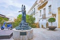 Conchita Aranda Fosa monument, on Sept 21 in Cadiz, Spain Royalty Free Stock Photo