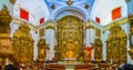 The interior of Santiago Church in Cadiz, Spain