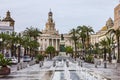 Cadiz square in Spain, Andalusia. Historical building.