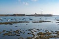 Cadiz View of La Caleta with small boats. Andalusia, Spain