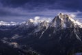 Cadore valley during the sunrise