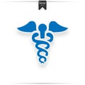 Caduceus blue logo