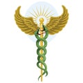 Caduceus with clipping path