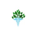 Caduceus icon, Medical Herbal Logo