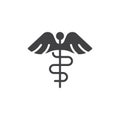 Caduceus icon vector