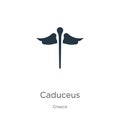 Caduceus icon vector. Trendy flat caduceus icon from greece collection isolated on white background. Vector illustration can be Royalty Free Stock Photo