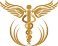 Caduceus logo Royalty Free Stock Photo