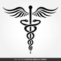 Caduceus - medical icon Royalty Free Stock Photo