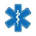 caduceus medical symbol isolated icon design Royalty Free Stock Photo