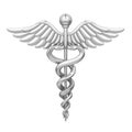 Caduceus Medical Symbol Isolated Royalty Free Stock Photo