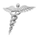 Caduceus Medical Symbol Isolated Royalty Free Stock Photo