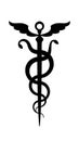 CADUCEUS Mercury's Staff Royalty Free Stock Photo