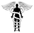 Caduceus Person Concept Royalty Free Stock Photo