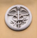 Caduceus - symbol of commerce, emblem of customs and medical care.