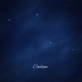 Caelum constellation, Cluster of stars, Chisel constellation Royalty Free Stock Photo