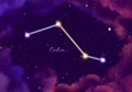 Illustration image of the constellation Caelum