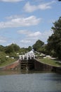 The Caen Hill locks on Kennet & Avon Canal England UK