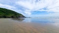 Caerhays Beach St Austell on the South Coast of Cornwall Uk