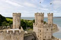 Caernarfon castle in Snowdonia Royalty Free Stock Photo