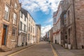 One of the elegant historic streets in Caernarfon, Wales.