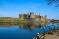 Caerphilly Castle, South Wales, UK Royalty Free Stock Photo