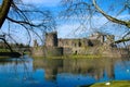 Caerphilly Castle, South Wales, UK Royalty Free Stock Photo