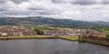 Caerphilly Town and the Rhymney Valley - South Wales, United Kingdom Royalty Free Stock Photo