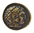 Caesar on old roman coin Royalty Free Stock Photo
