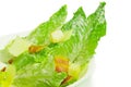 Caesar salad with crispy bacon Royalty Free Stock Photo