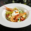 Caesar Salad with Shrimps Royalty Free Stock Photo