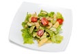 Caesar salad with trumpetfish