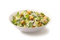 Caesar salad in a white plate Royalty Free Stock Photo