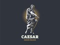 Caesar. Vector emblem.