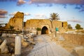 Caesarea in Israel, Coastline of ancient Royalty Free Stock Photo