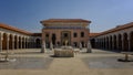 Caesarea, Israel - October 17, 2023: Moorish-style courtyard of the Ralli Museum and sculptures of famous Jews Royalty Free Stock Photo