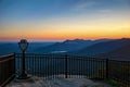 Caesars Head Overlook at Sunset near Greenville South Carolina S Royalty Free Stock Photo