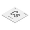 Caesium, Cs, periodic table element